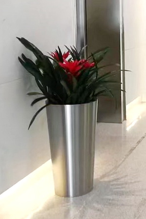 stainless steel flowerpot