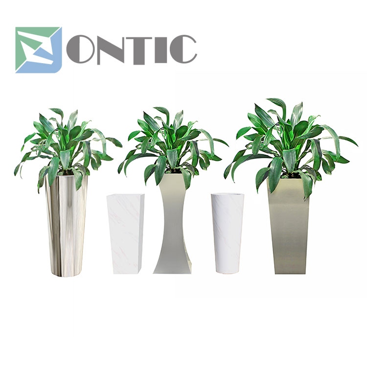 stainless steel flowerpots