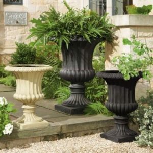 cast iron decorative flower planters