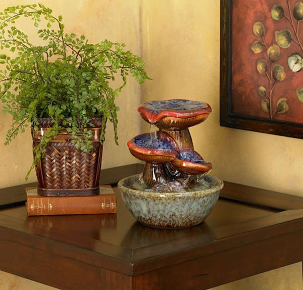 Tabletop fountain for indoors